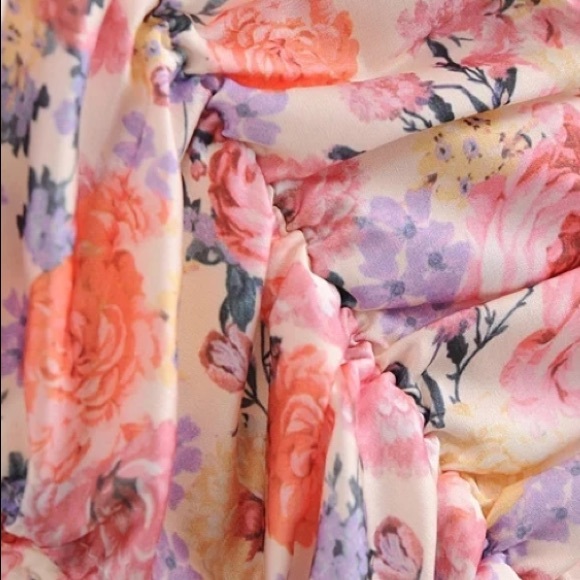 CLEARANCE Floral Ruched Cami Tank Mini Dress - Picture 14 of 14